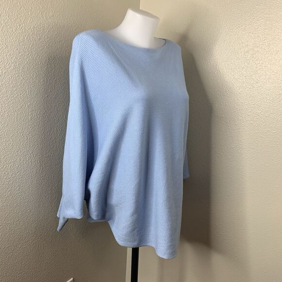Kerisma Light Baby Blue Sweater Dolman Sleeve Knit Oversized Top Women’s Sz M/L - Picture 1 of 7